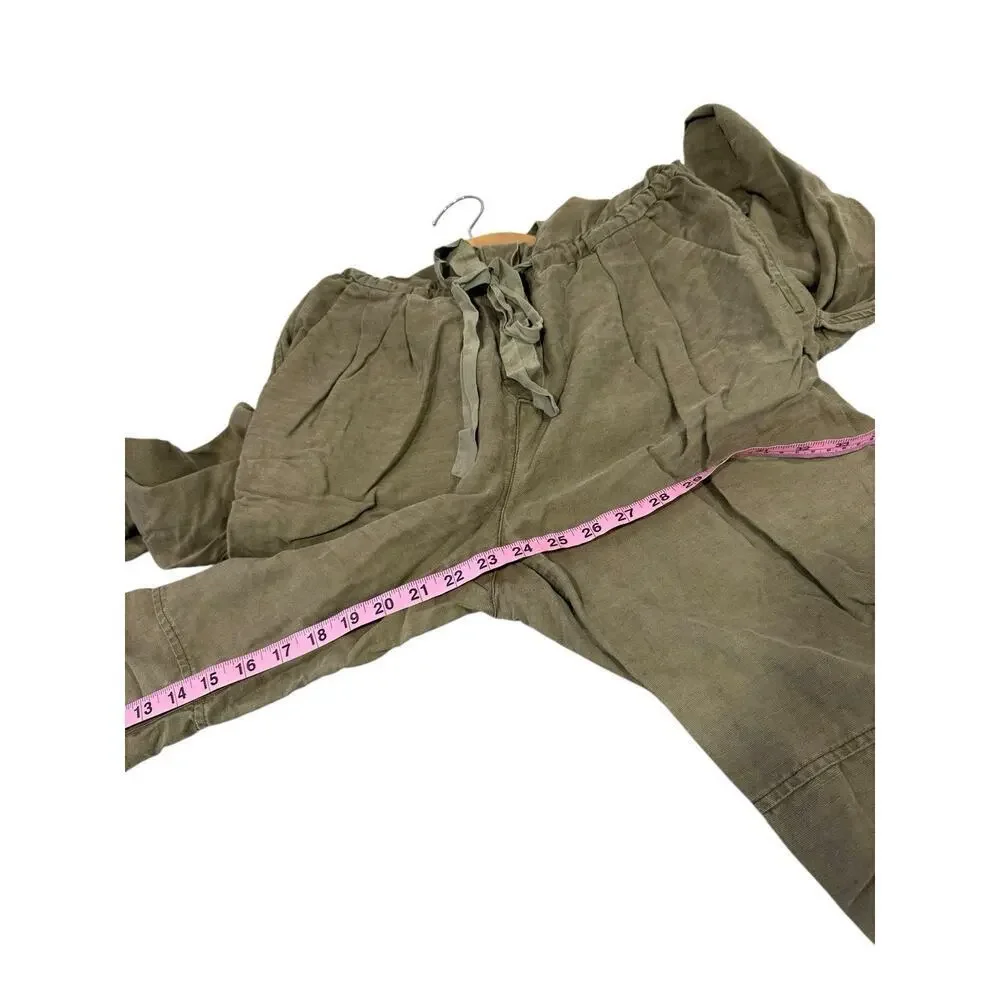 Wilfred With Linen Green‎ Lyocell Linen Blend Jumpsuit Utility Womens 6